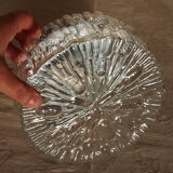Vintage molded glass ceiling lamp