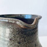 Old stoneware pitcher signed Fontgombault