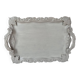 Patinated metal tray linen