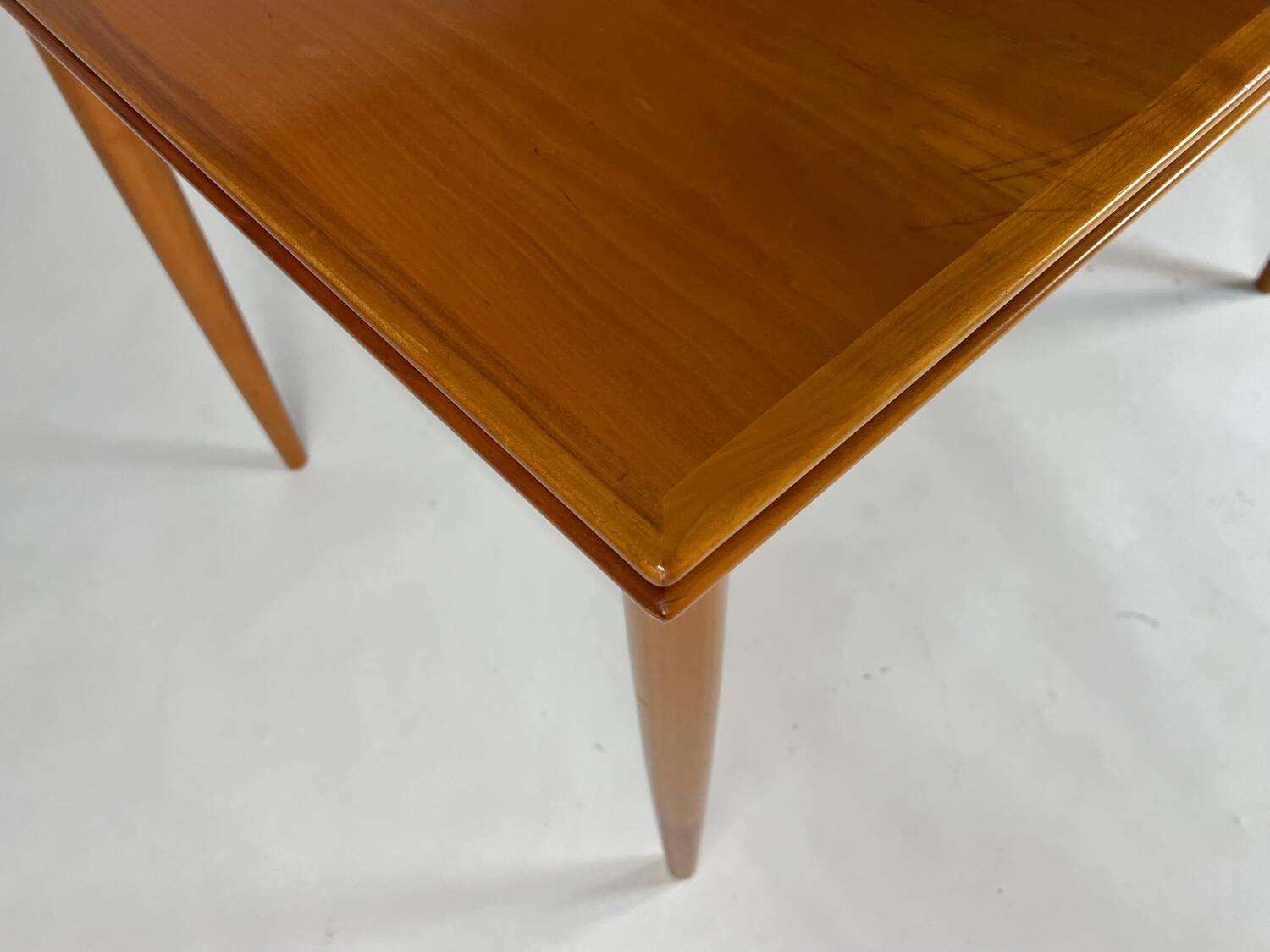 Vintage Cherrywood Dining Table Extendable 1960s Mid-Century