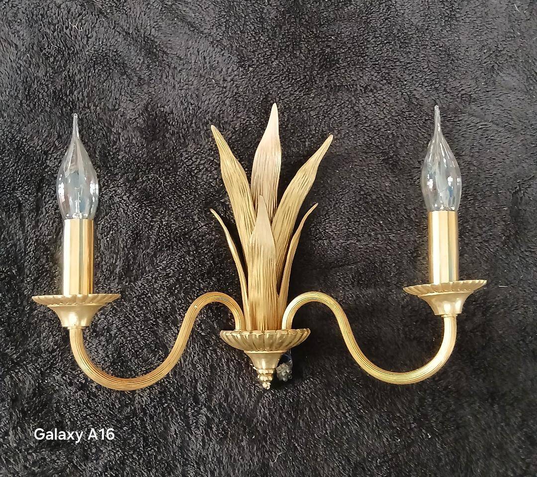 Applique murale Maison Charles palmier bronze
