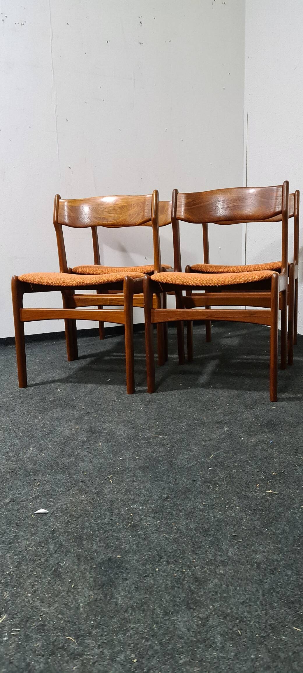 Chaises en teck vintage