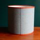 Nepalese blue and orange paper lampshade