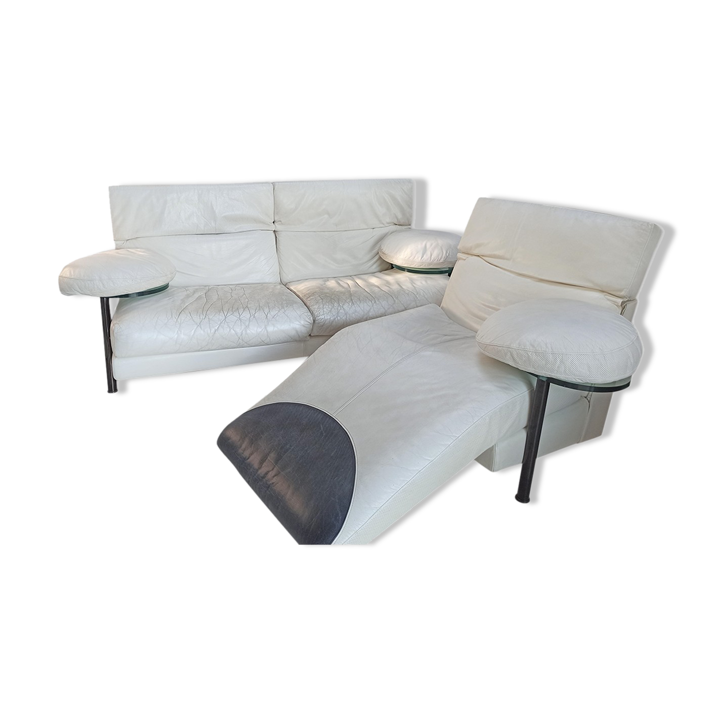 Sofa and armchair model Arca by Paolo Piva for B & B Italia