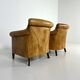 Ensemble de 2 fauteuils club en cuir
