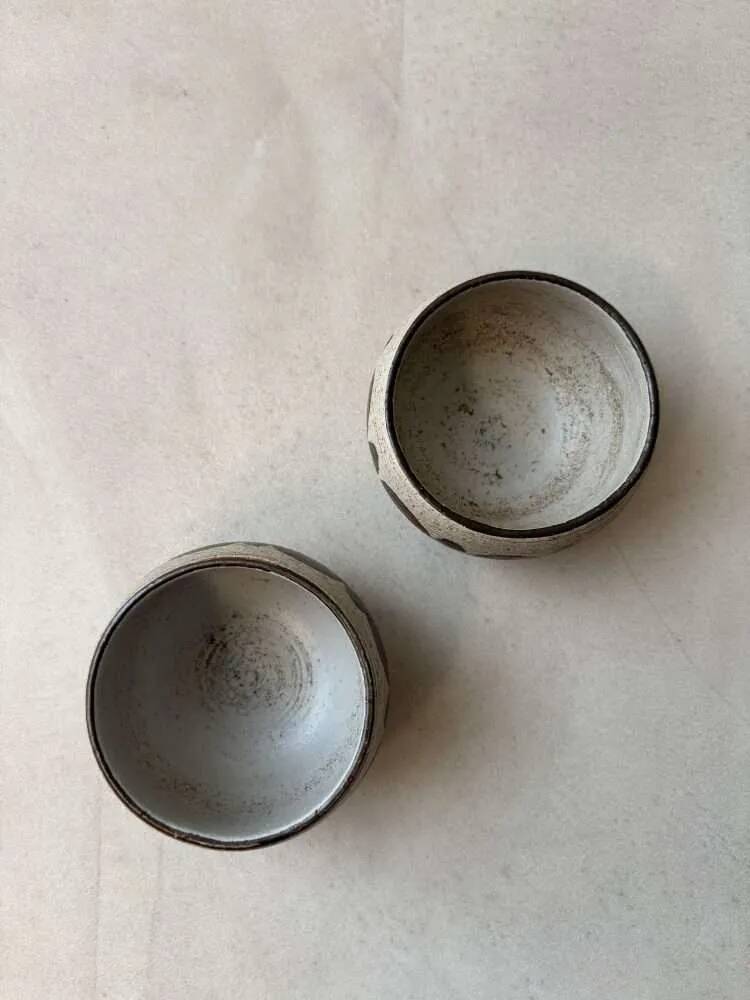 Set of ceramic bowls by Gabriel Fourmaintraux from the 1950s.