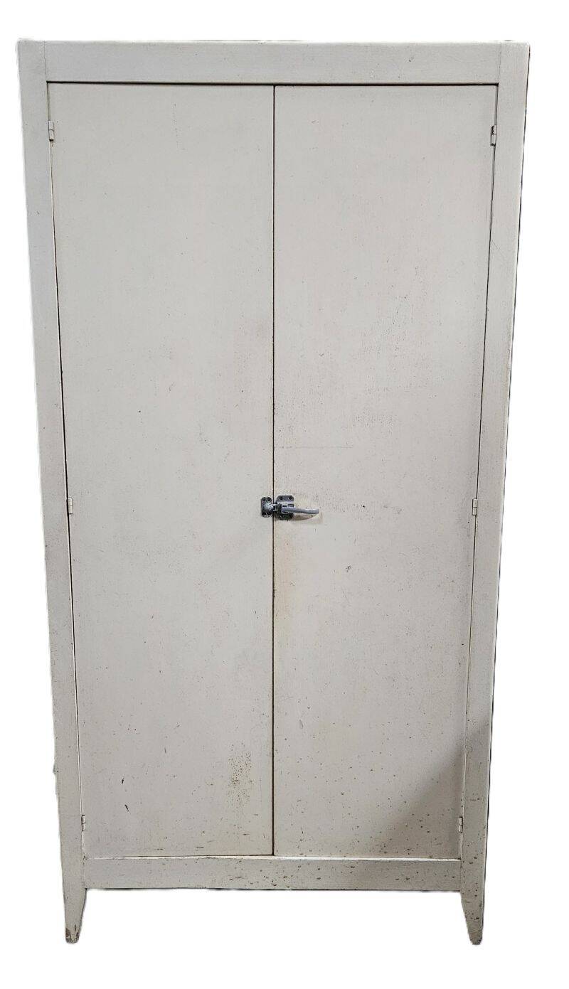 Vintage Parisian Armoire Painted in White