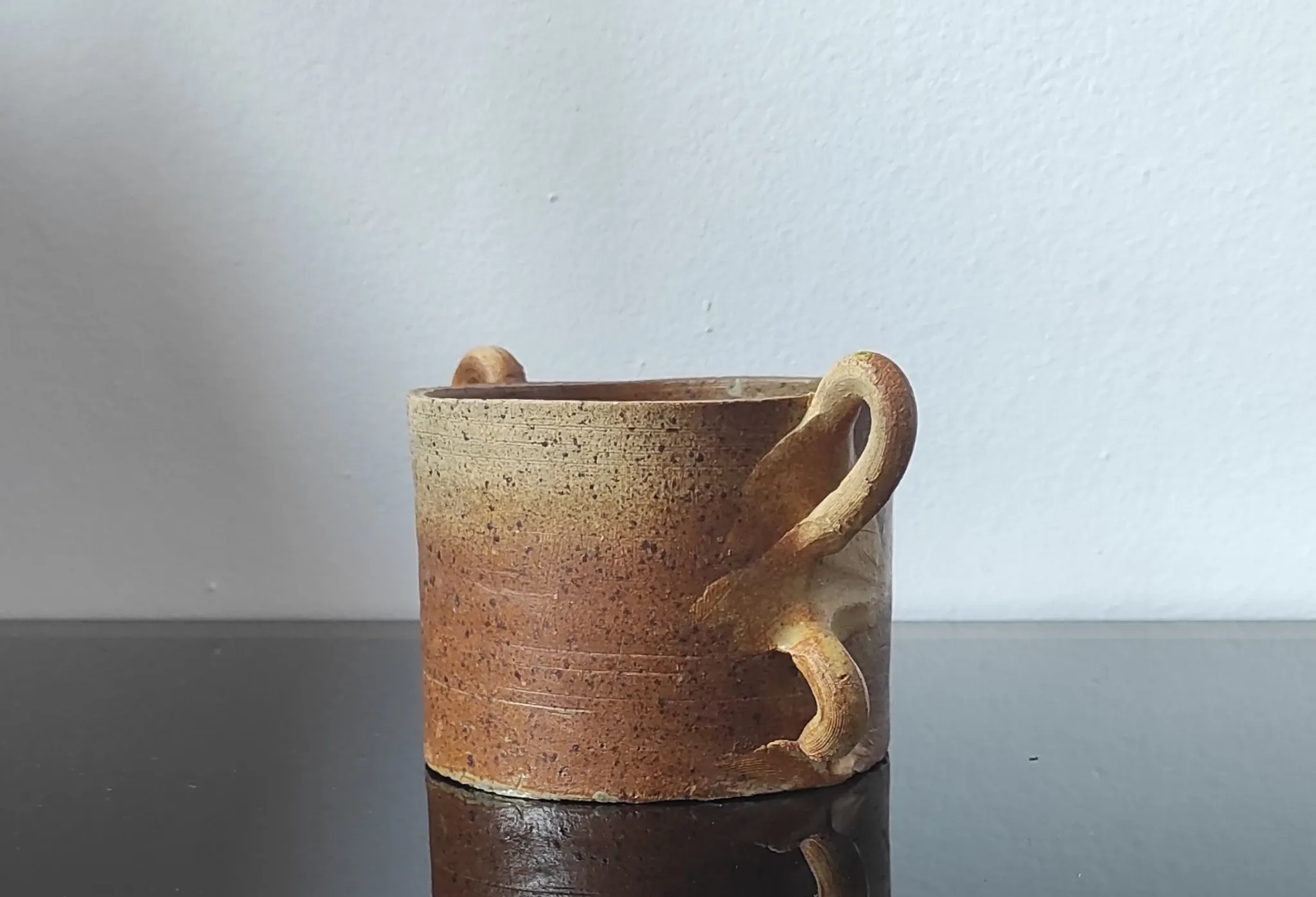 Artisanal vintage stoneware bowl