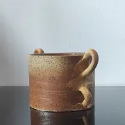 Artisanal vintage stoneware bowl