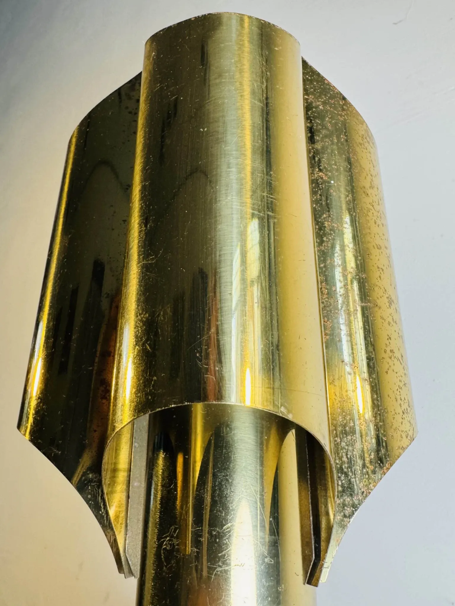 Type 742 Brass Coloured 'Orgue' Table Lamp, Possibly Maison Charles, France, 1960S