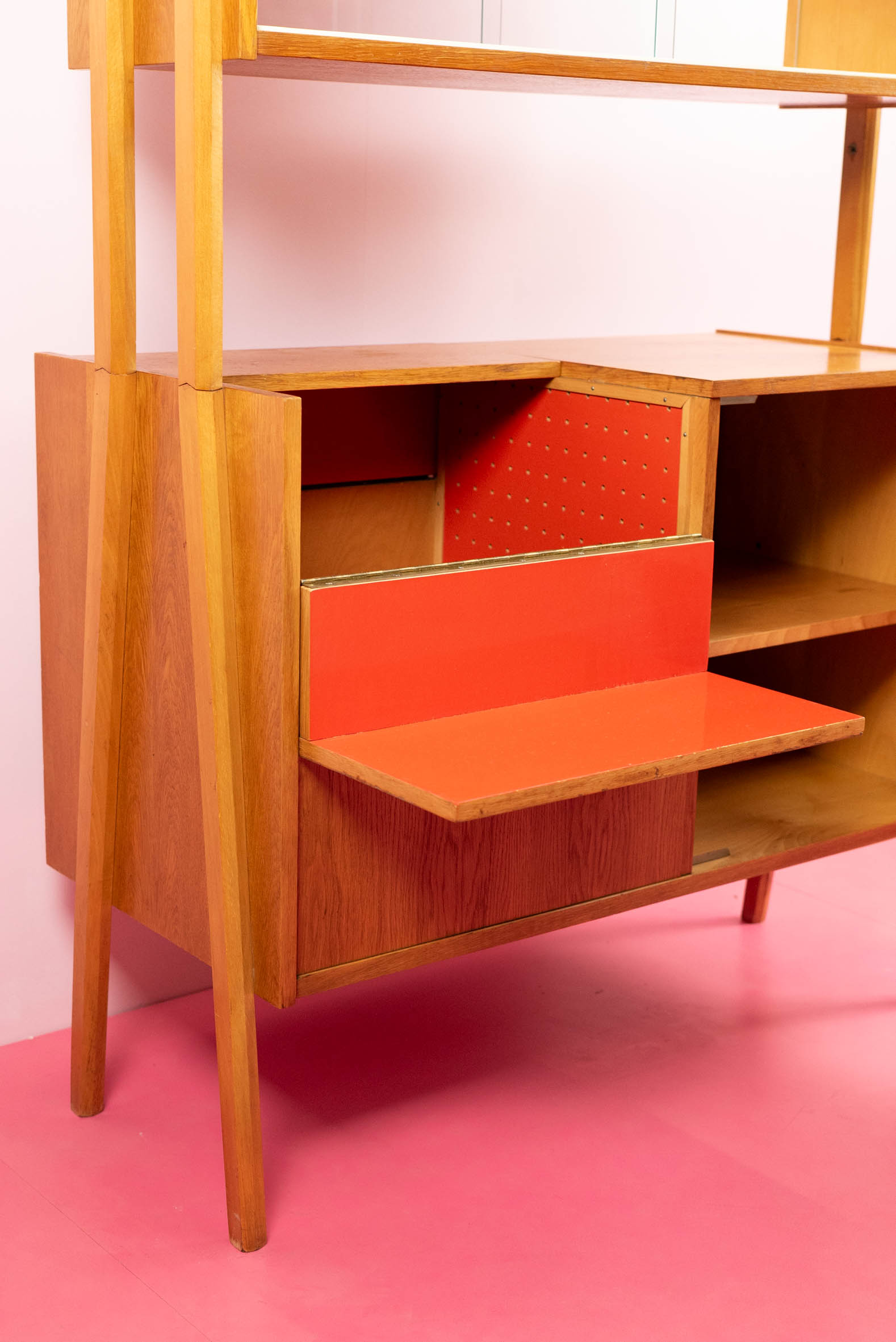 Vintage Mid Century room divider door 'Jirak' voor 'Tatra'