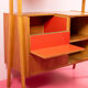 Vintage Mid Century room divider door 'Jirak' voor 'Tatra'