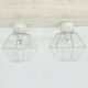 Pair of Limburg Glashütte ceiling lamp flush mount , 1970s