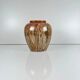 West German ceramic vase with stone-effect glaze, 1960/70 MCM