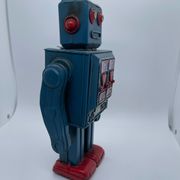 Robot ancien - métal/tôle peint - style tin toys - vintage
