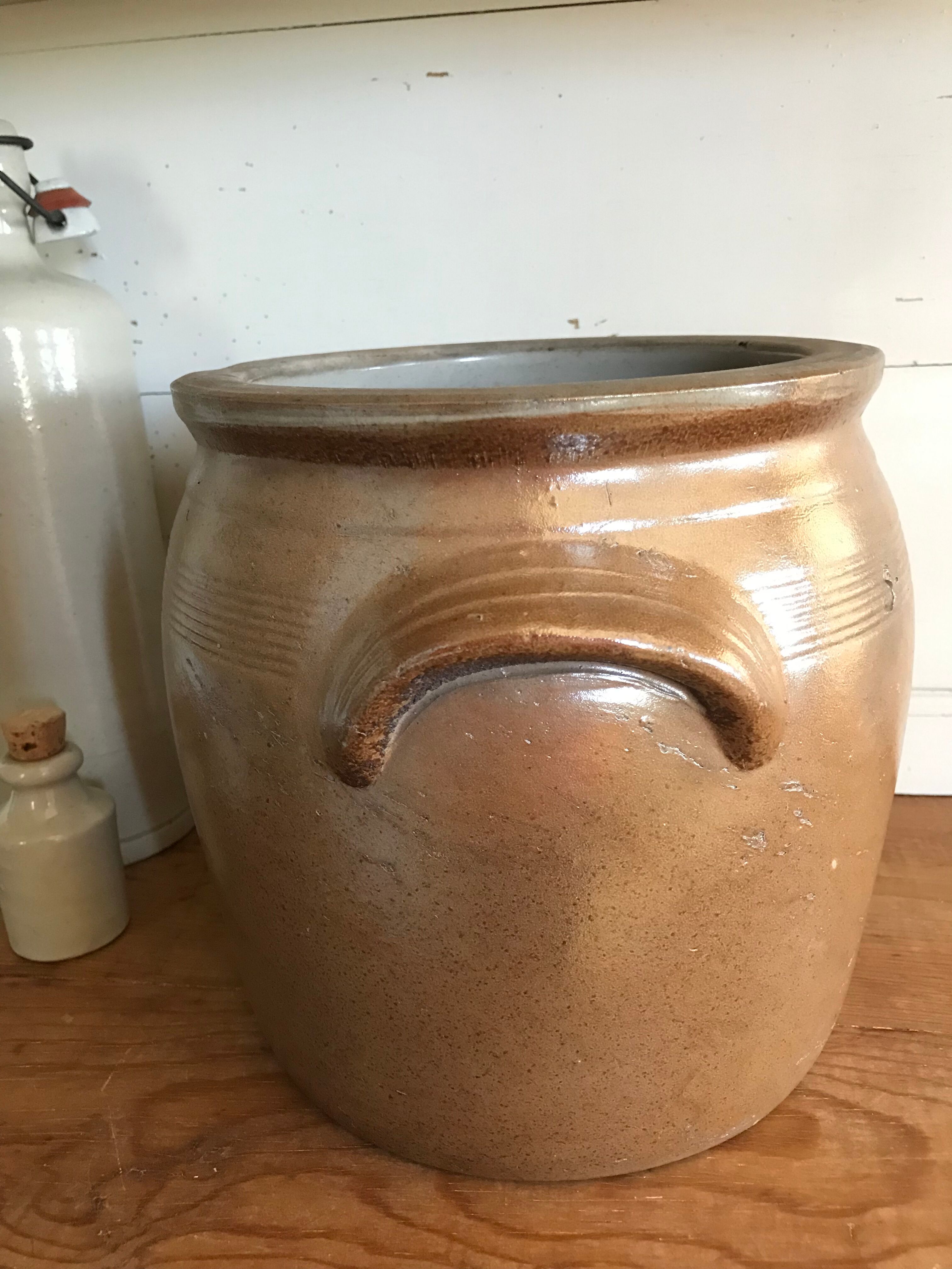 5l glazed sandstone pot