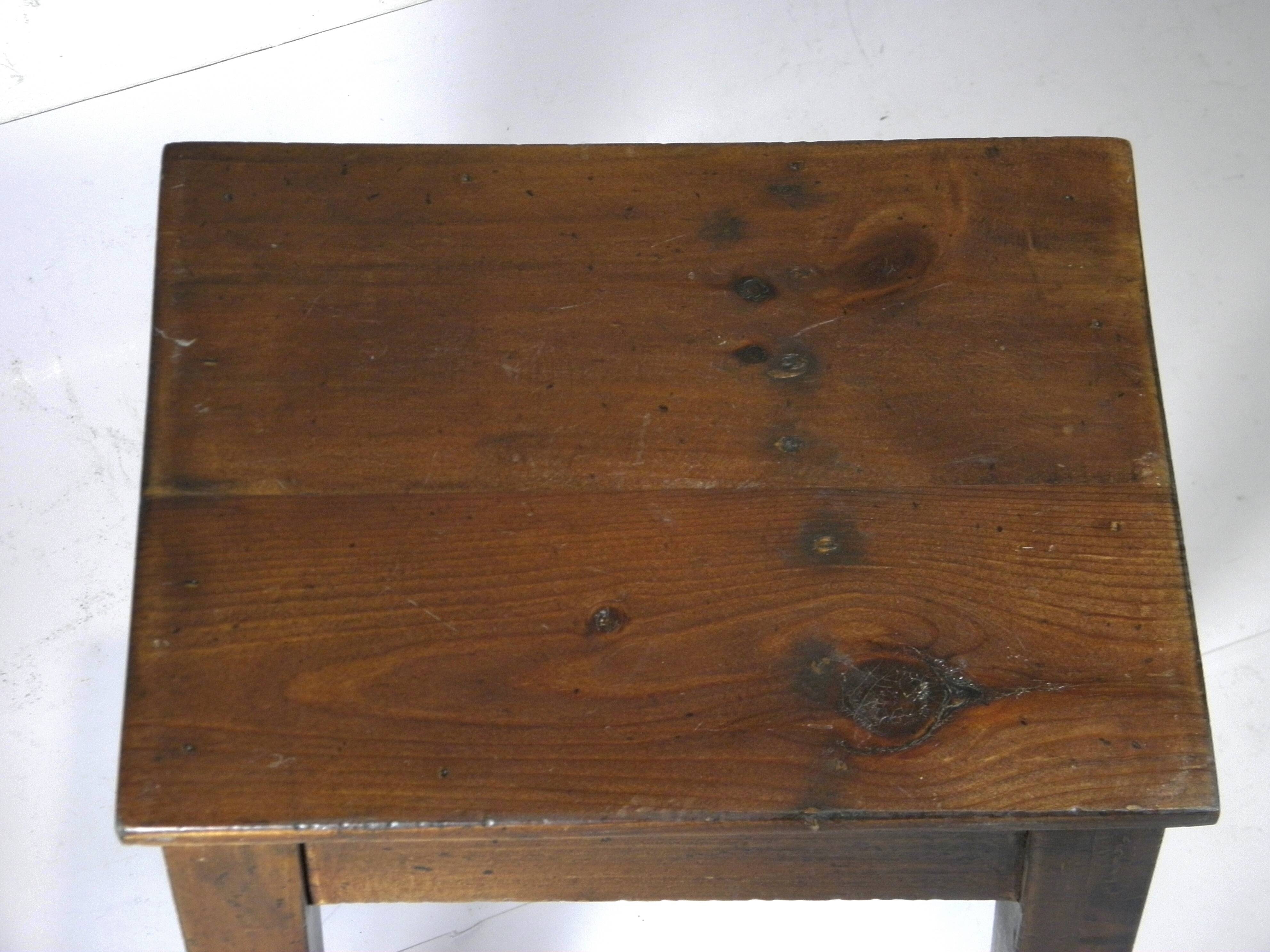 Cherry wood side table