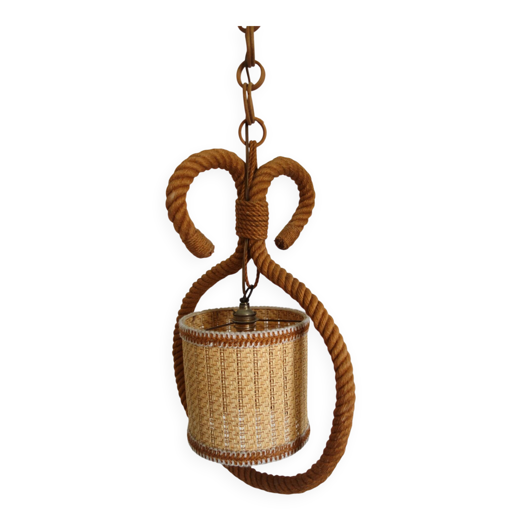 Rope suspension by Audoux Minet, France, 1950s