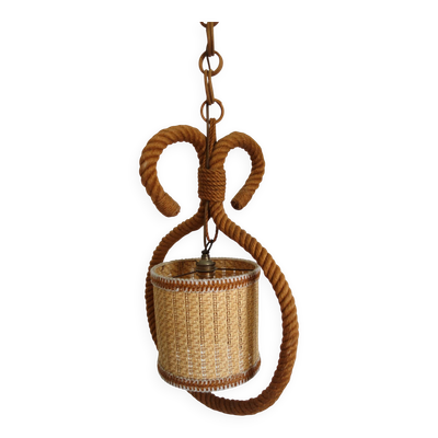 Suspension en corde Audoux Minet, France, 1950