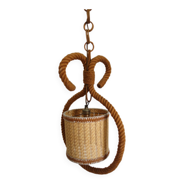 Suspension en corde Audoux Minet, France, 1950