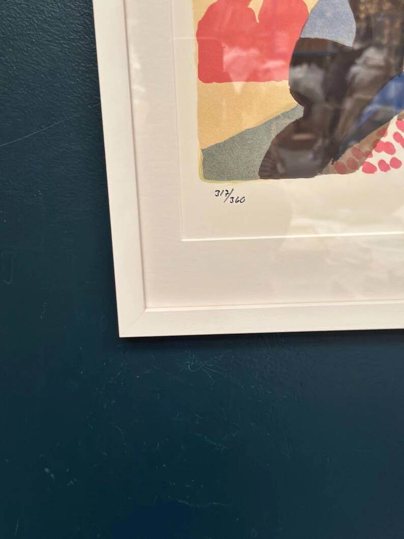 Original Swedish Color Lithograph – “Woman” by Lars Norrman – Signed