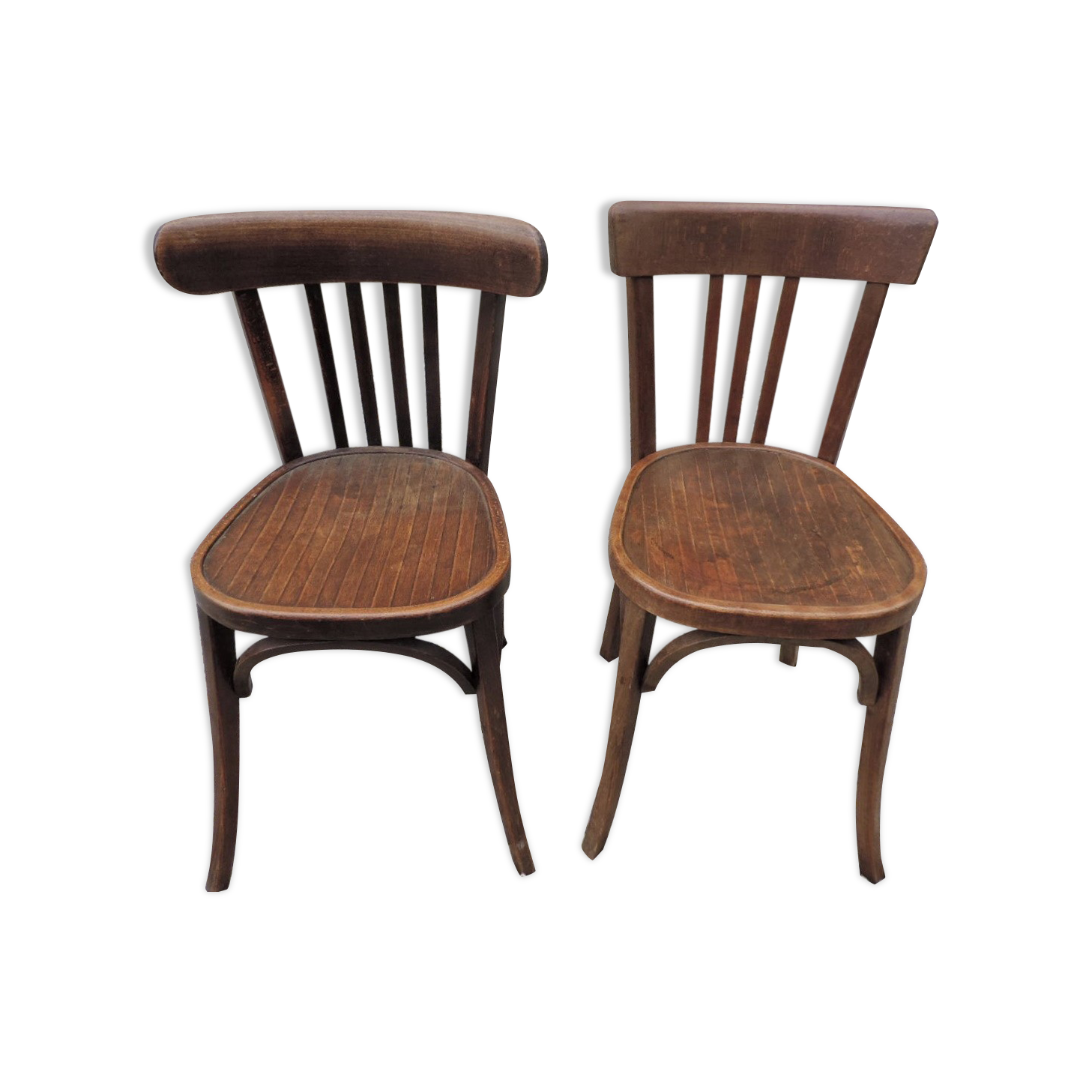 Set of two old bistro chairs