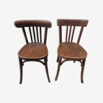 Set of two old bistro chairs