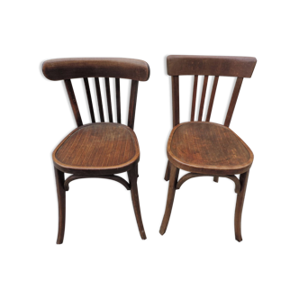 Set of two old bistro chairs