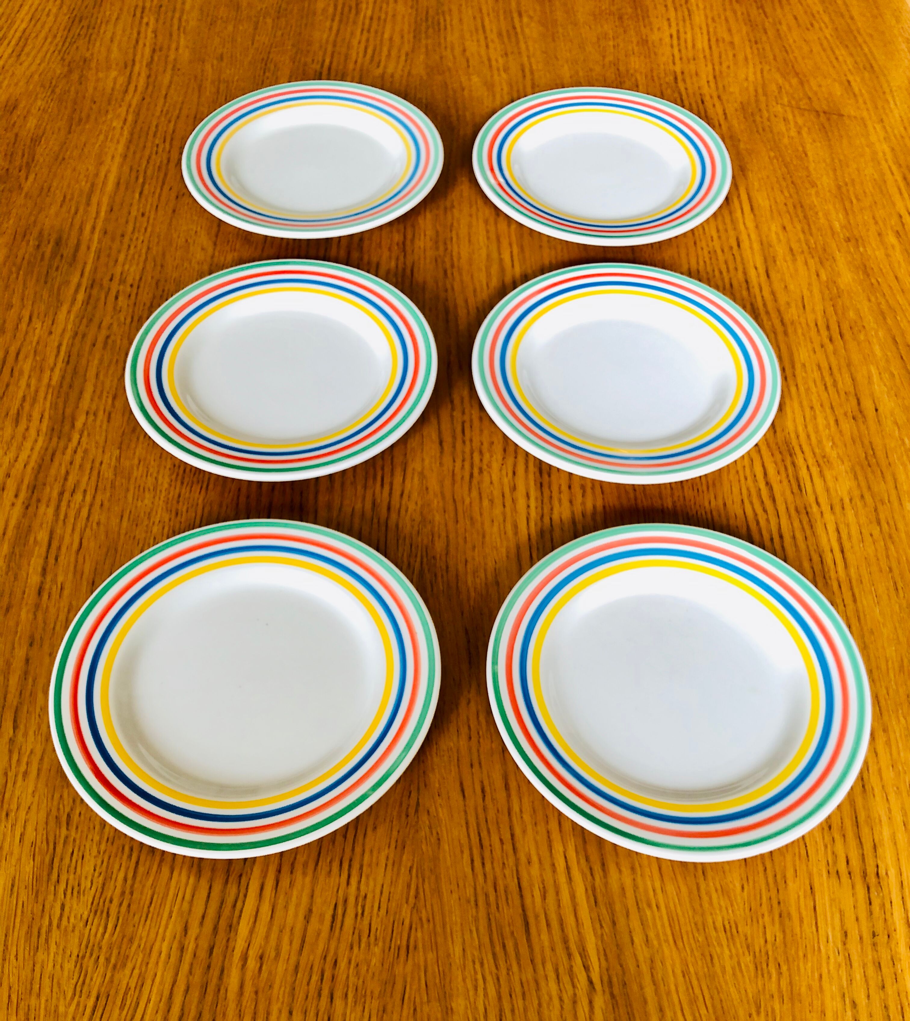 Lot of 6 Italian dessert plates 20cm