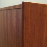 Buffet haut en teck, design danois, années 1970, fabriqué par Børge Dam