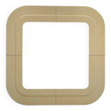 Beige Plastic Mirror by Kartell, Anna Castelli design, Italy 1960s
