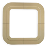 Beige Plastic Mirror by Kartell, Anna Castelli design, Italy 1960s
