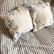 Housses de coussin en coton ancien en toile de Jouy