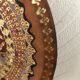 2 assiettes décoratives terre cuite décor marocain faites à la main
