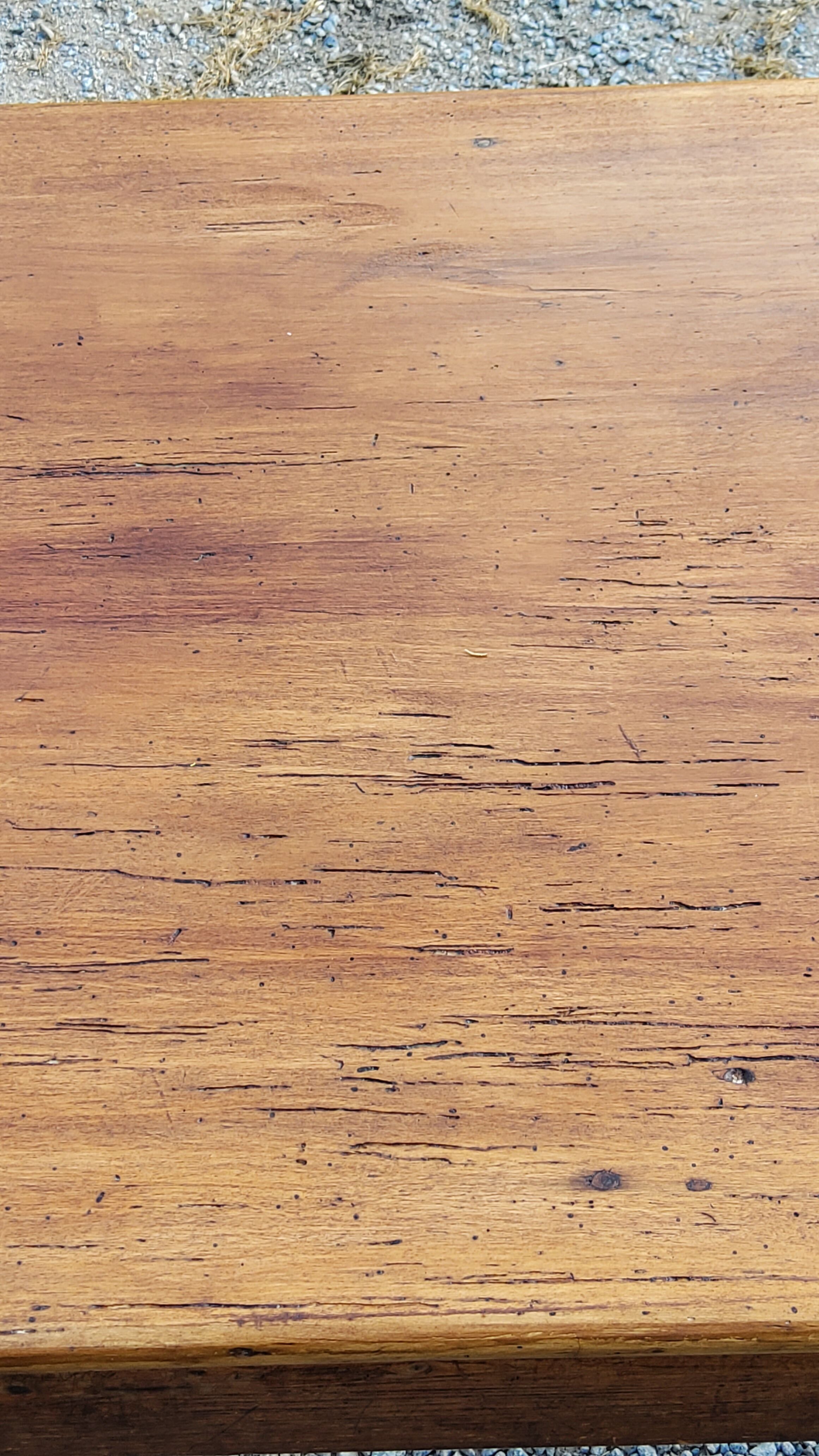 Farm table nineteenth century feet spindles 251cm and its 2 benches