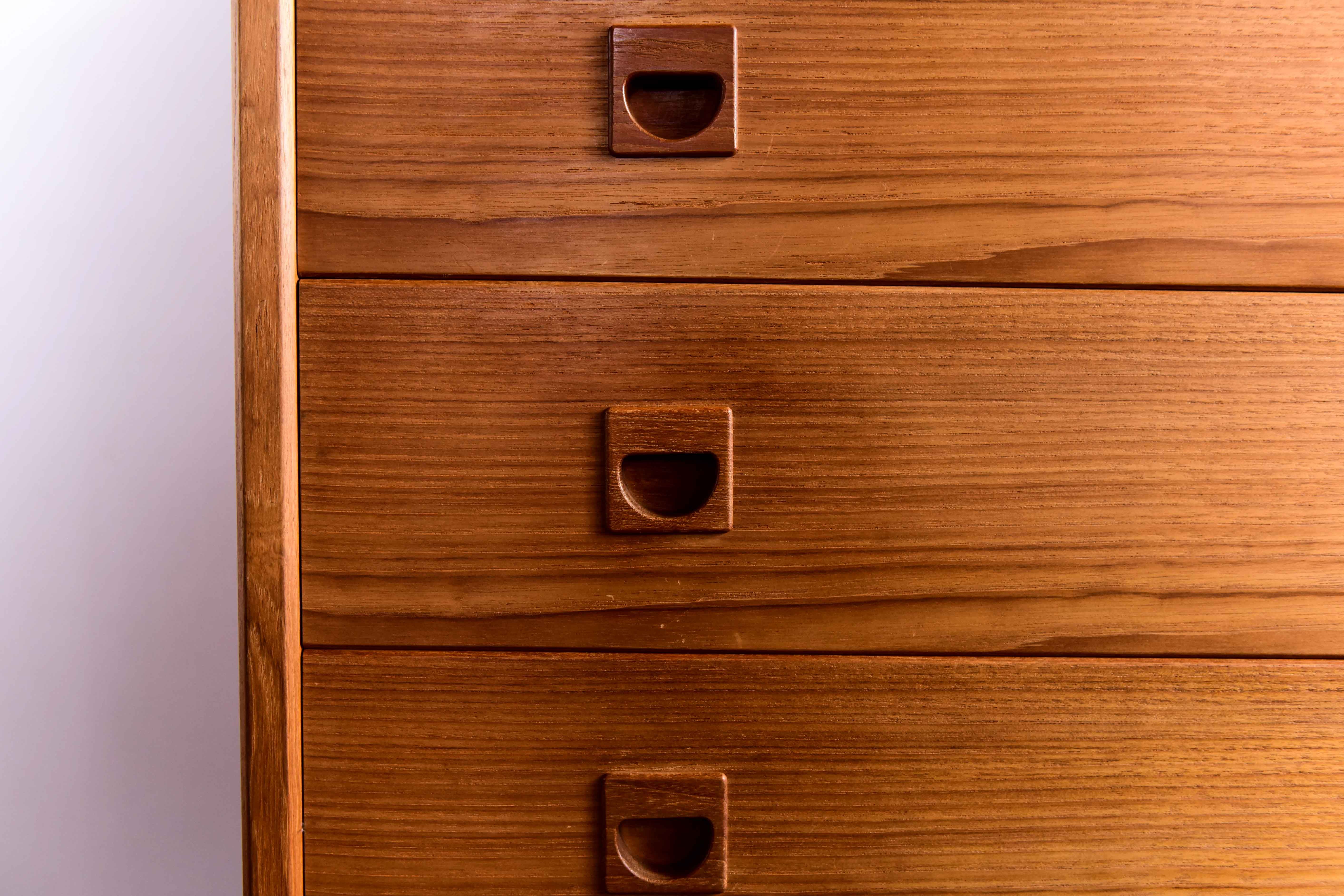 Scandinavian chest of drawers in teak wood from H.C. Mobler KBHVN