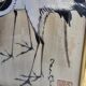 Antique Japanese Silk Painting - The Two Cranes
