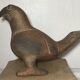 Vase zoomorph bird sculpture terracotta parrot, mexico, 70s