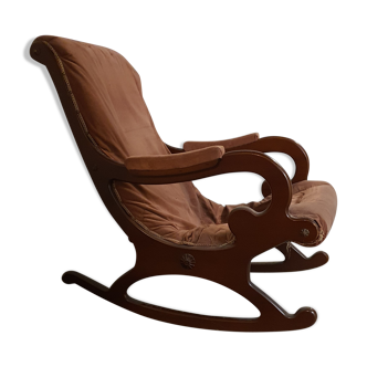 Rocking-chair ancient solid wood