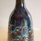 Mid-century modern pottery table lamp with candy glazing from Söholm, Denmark, 1960s