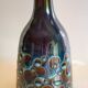 Mid-century modern pottery table lamp with candy glazing from Söholm, Denmark, 1960s