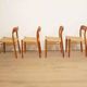 6 x vintage dining chairs | Niels Otto Møller | Model 75