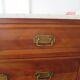 Louis Philippe style chest of drawers with 4 drawers in solid walnut and marble, 1900-1950.