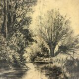 Framed charcoal test
