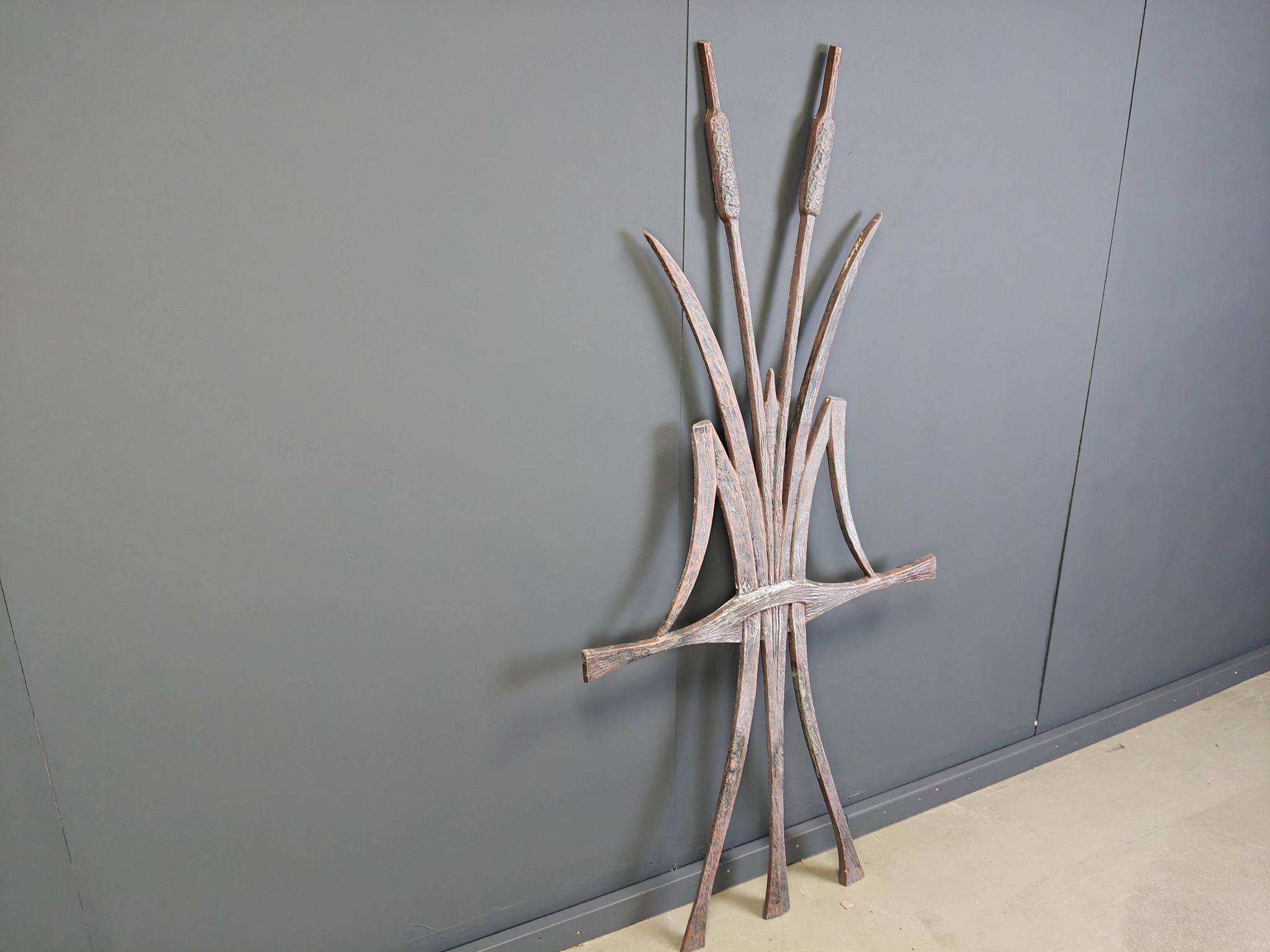 Large brutalist wall sculpture, 1970s - brutalism art