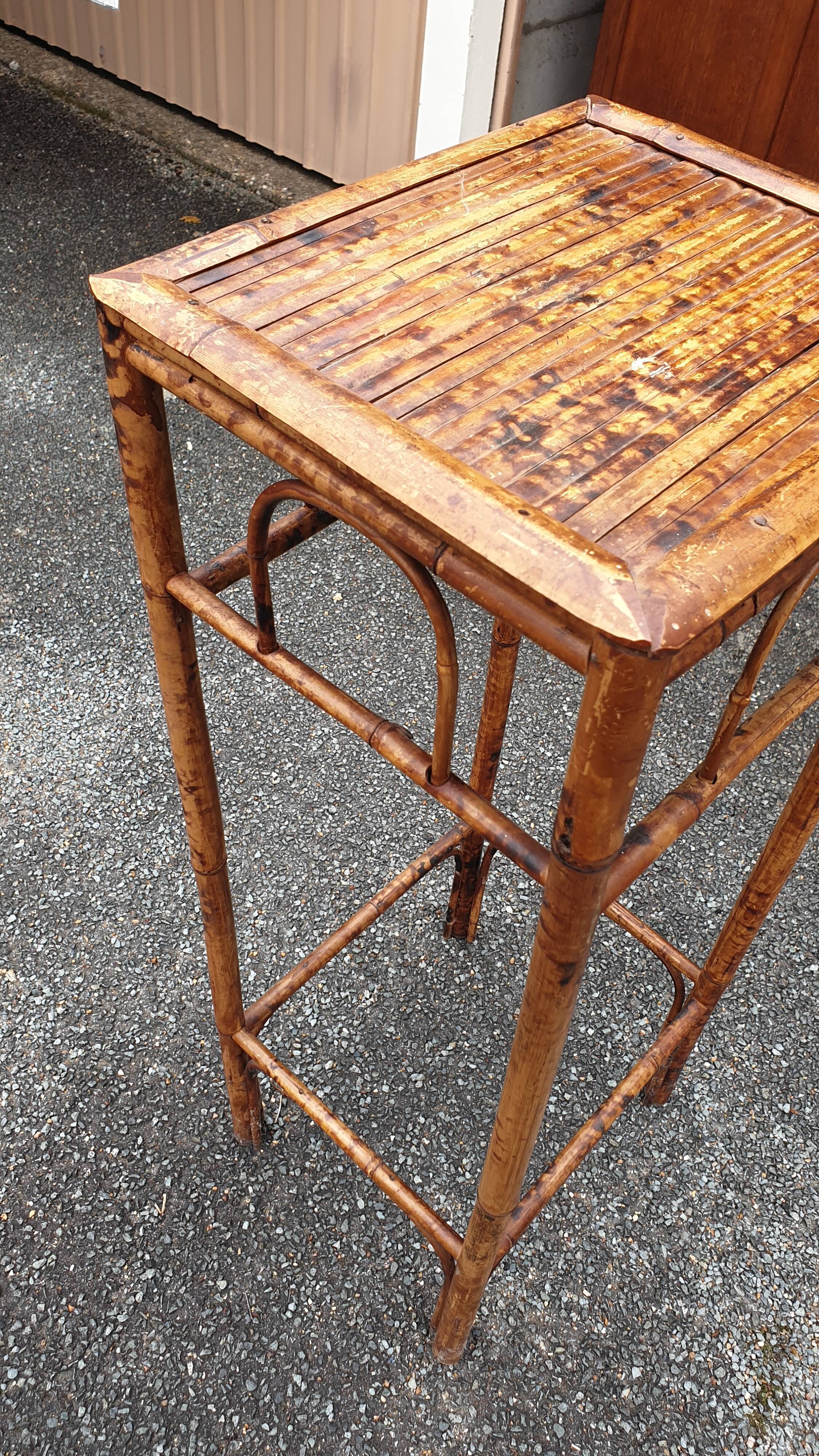 Colonial-style stained bamboo harness