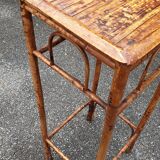 Colonial-style stained bamboo harness