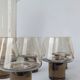 Smoked 70s carafe and glass set