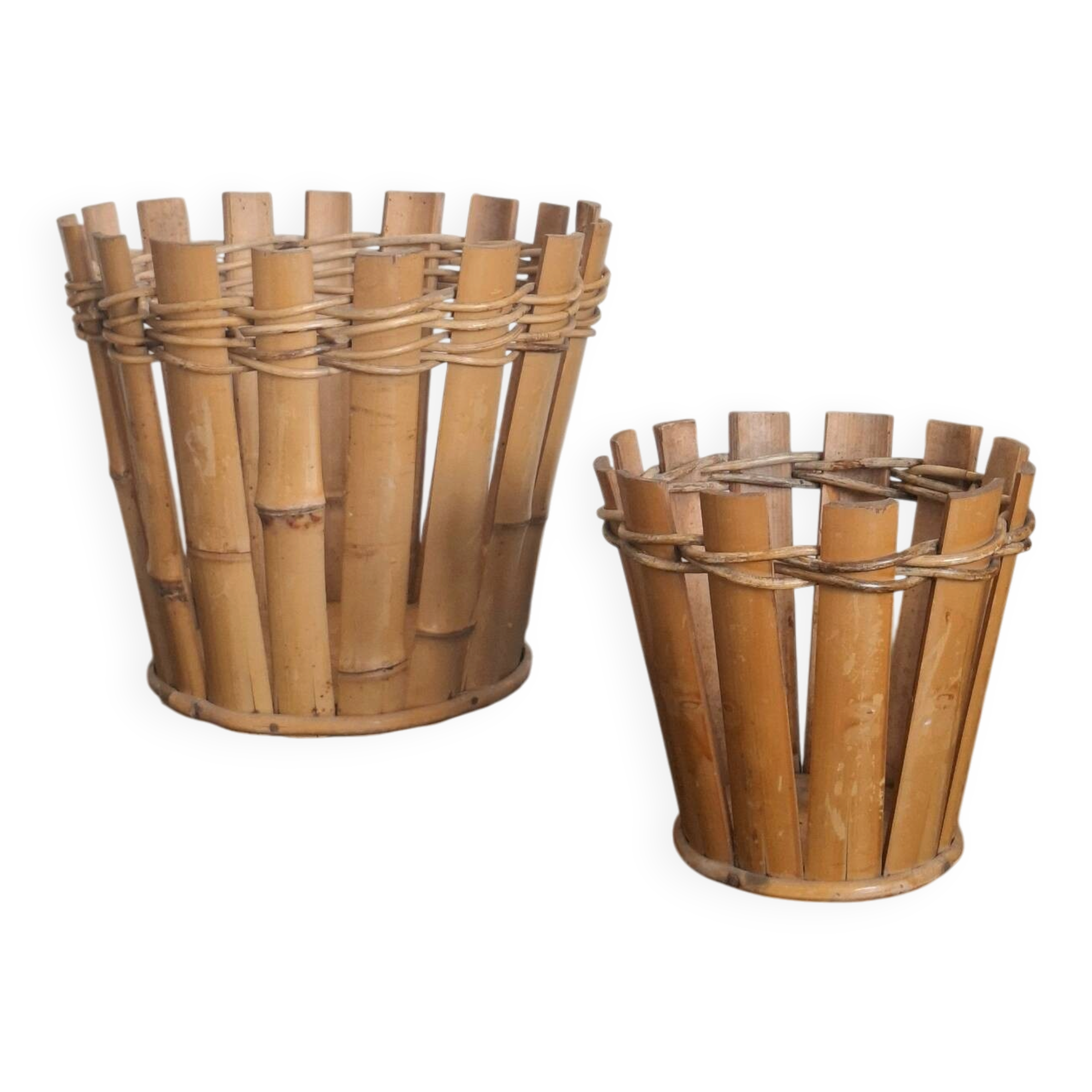 Bamboo cache pot