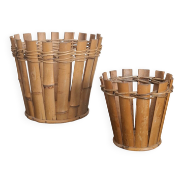 Bamboo cache pot